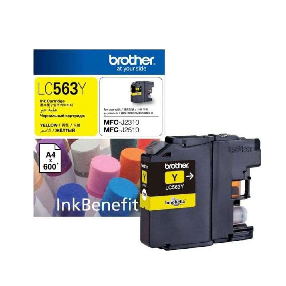 Brother LC 563 Yellow Original Ink Cartridge, LC563Y