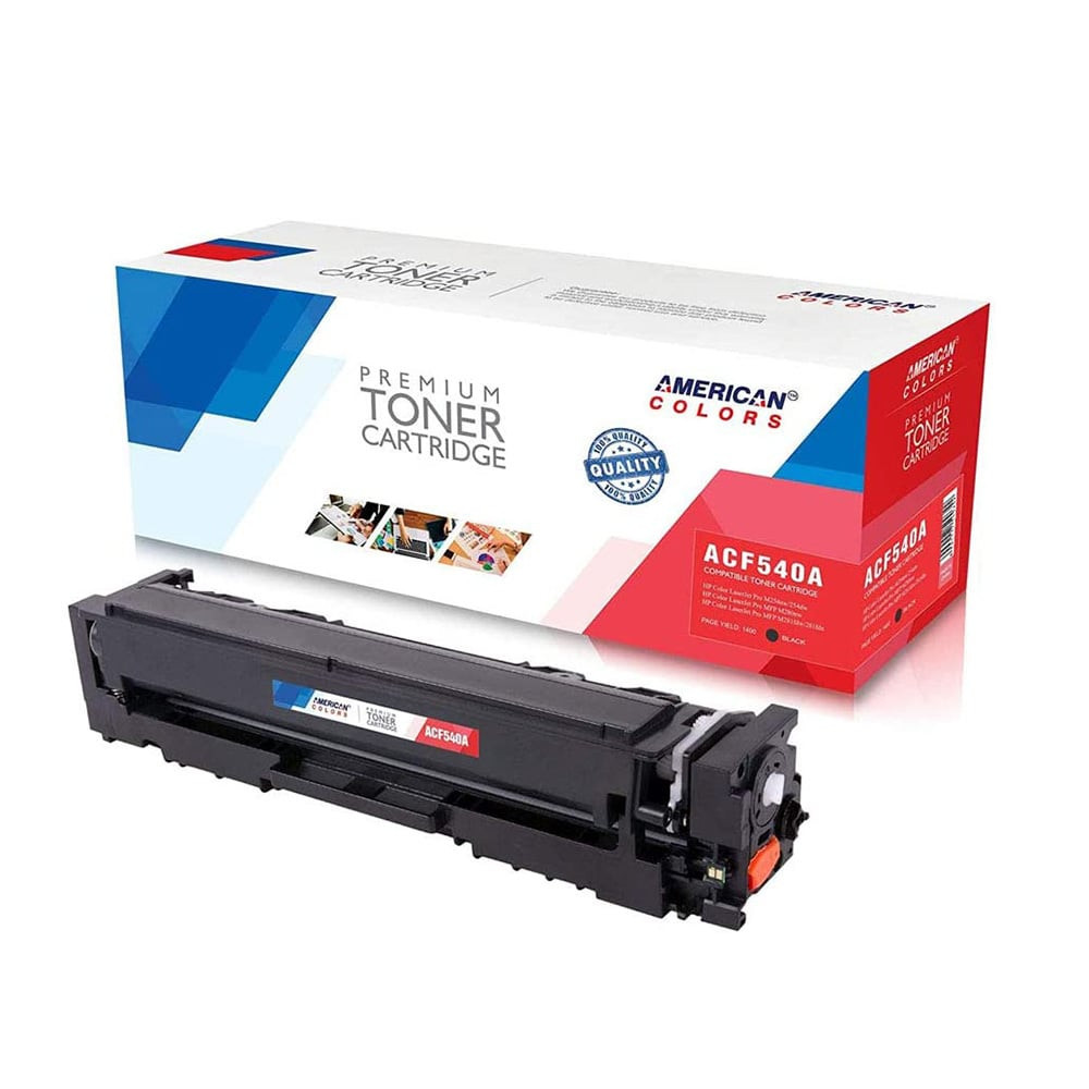 HP 203A Black Compatible LaserJet Toner Cartridge (American Colors ACF540A)