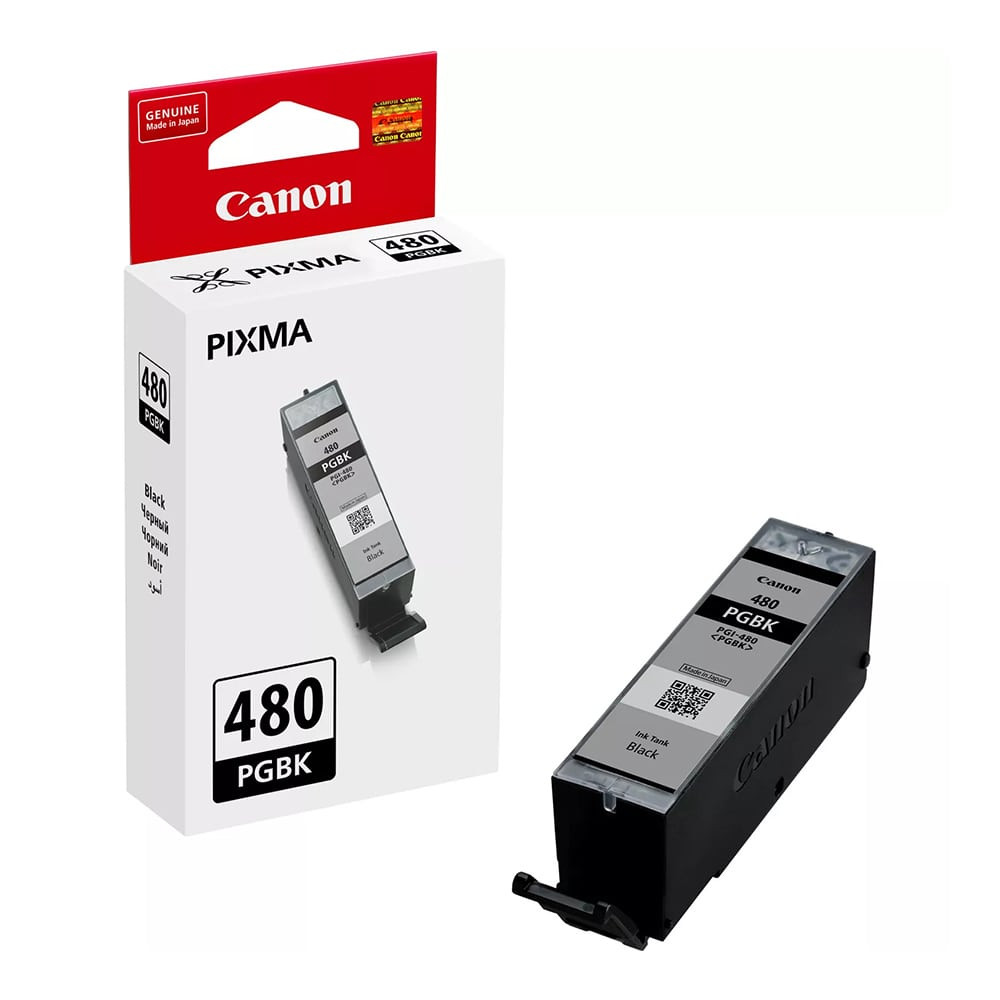 Canon PGI-480PGBK Pigment Black Original Ink Cartridge, 2077C001