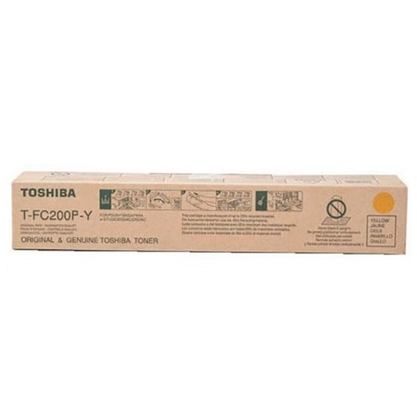 Toshiba TFC200 Yellow Original Toner Cartridge, T-FC200P-Y