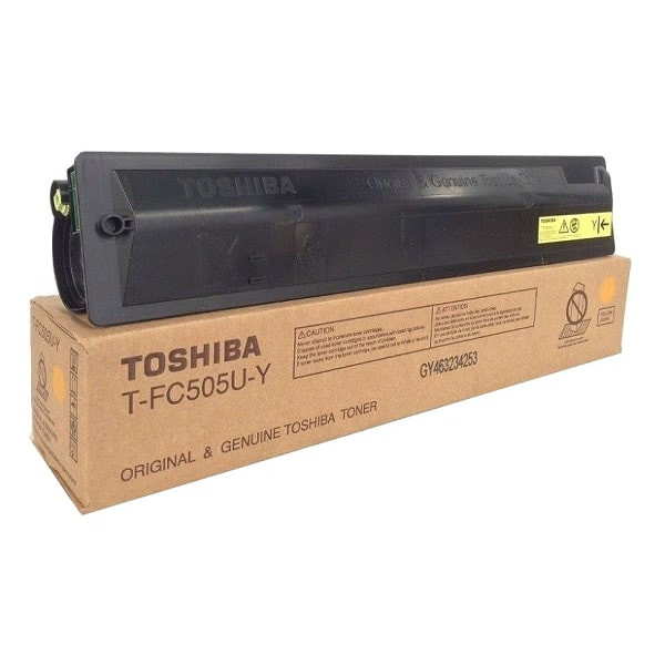 Toshiba TFC505 Yellow Original Toner Cartridge, T-FC505U-Y