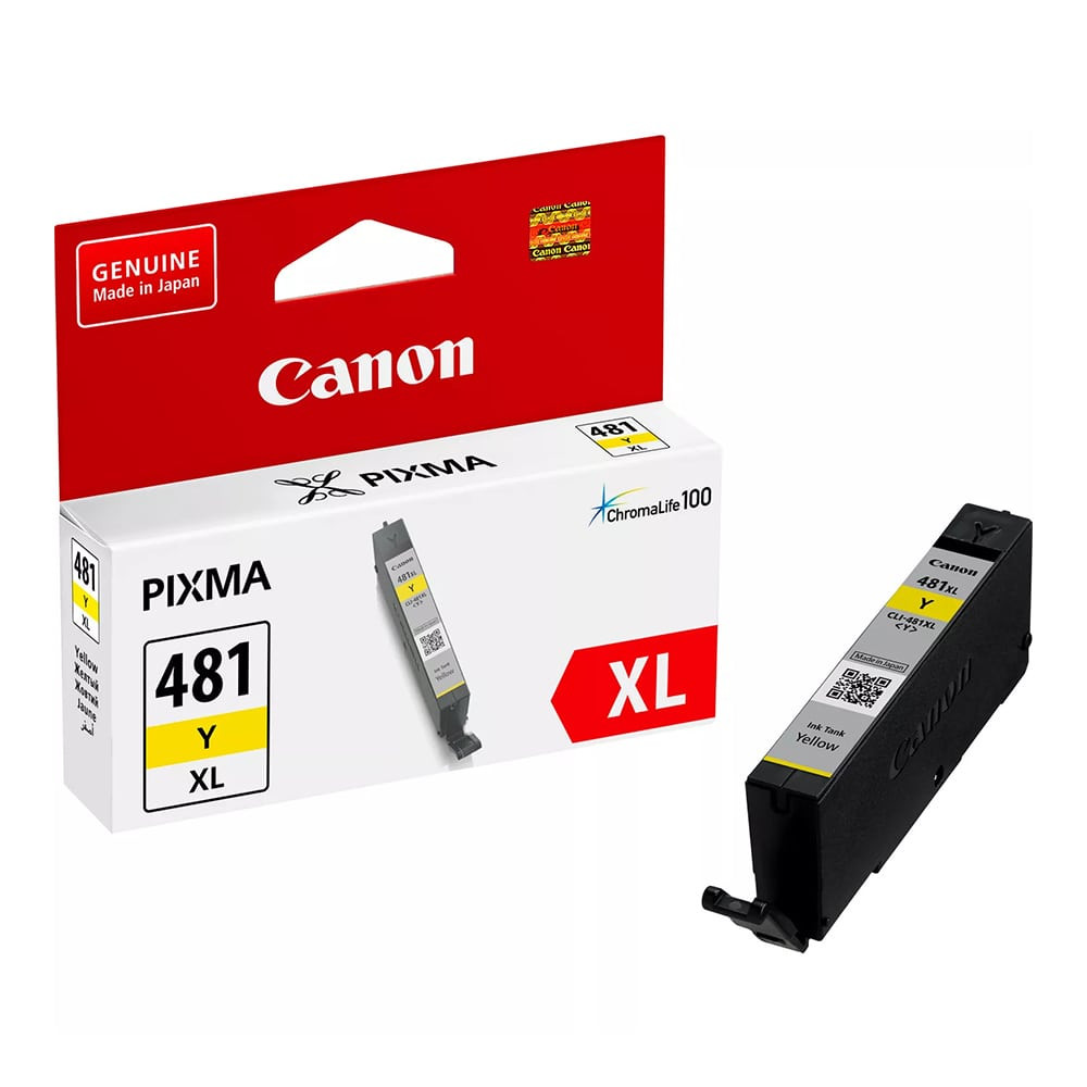 Canon CLI-481Y XL Yellow Original Ink Cartridge, 2046C001
