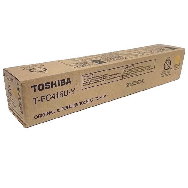 Toshiba TFC415 Yellow Original Toner Cartridge, T-FC415U-Y