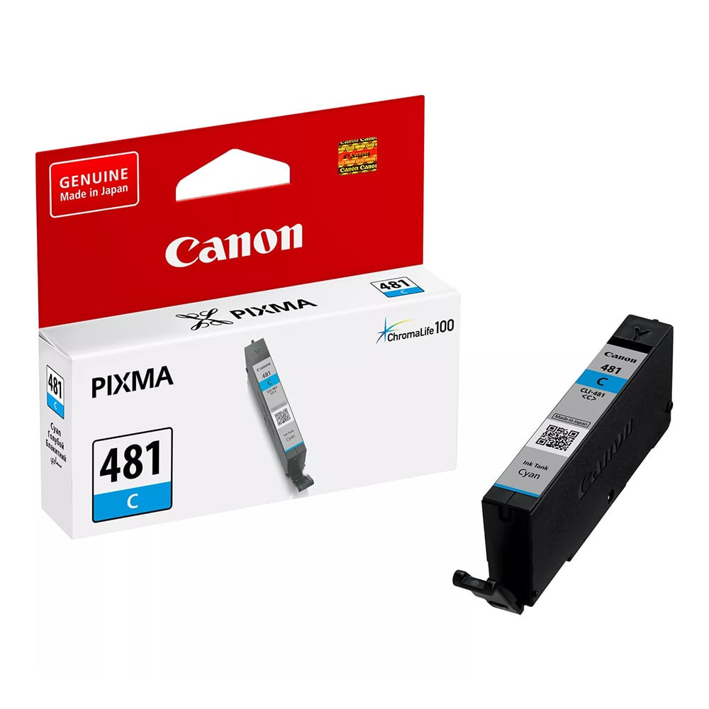 Canon CLI-481C Cyan Original Ink Cartridge, 2098C001