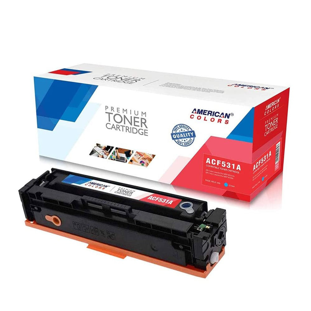 HP 205A Cyan Compatible LaserJet Toner Cartridge (American Colors ACF531A)