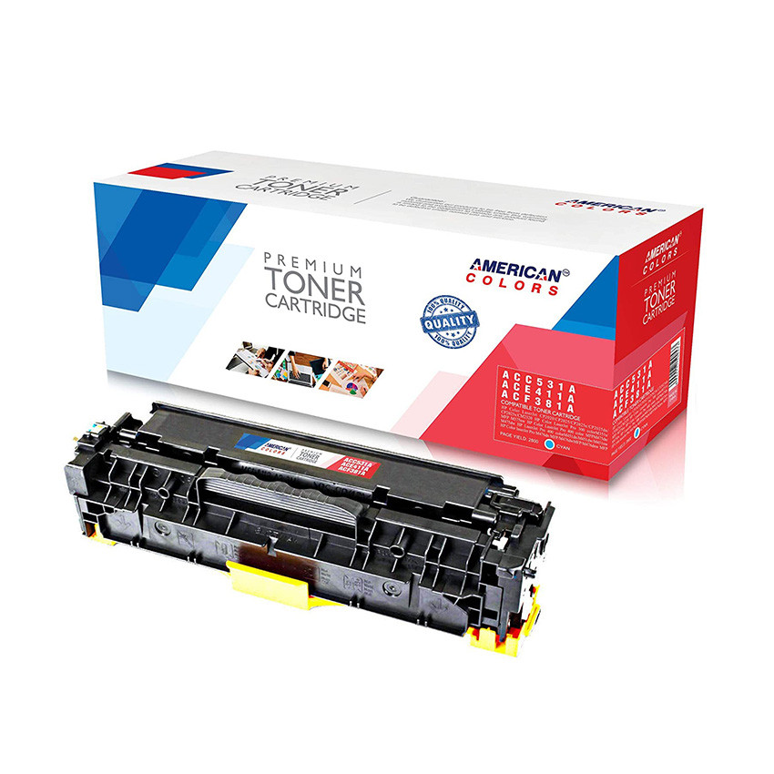 HP 304A Cyan Compatible LaserJet Toner Cartridge, CC531A