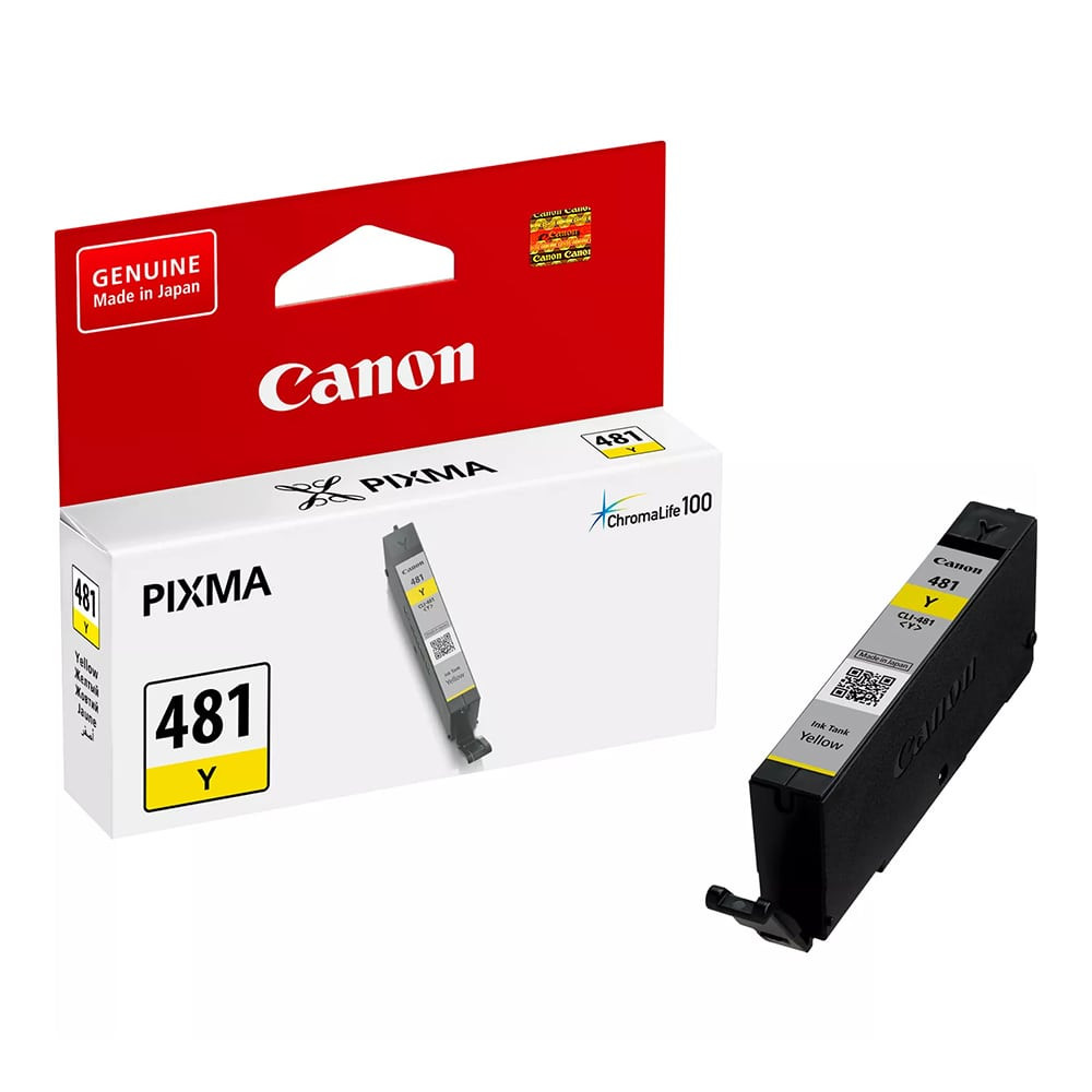 Canon CLI-481Y Yellow Original Ink Cartridge, 2100C001