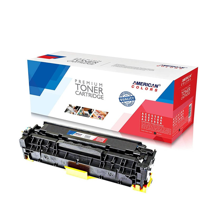 HP 312A Black Compatible LaserJet Toner Cartridge (American Colors ACF380A)