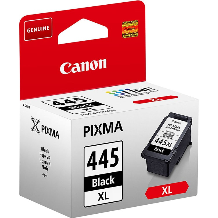 Canon PG-445XL High Yield Black Original Ink Cartridge, 8282B001