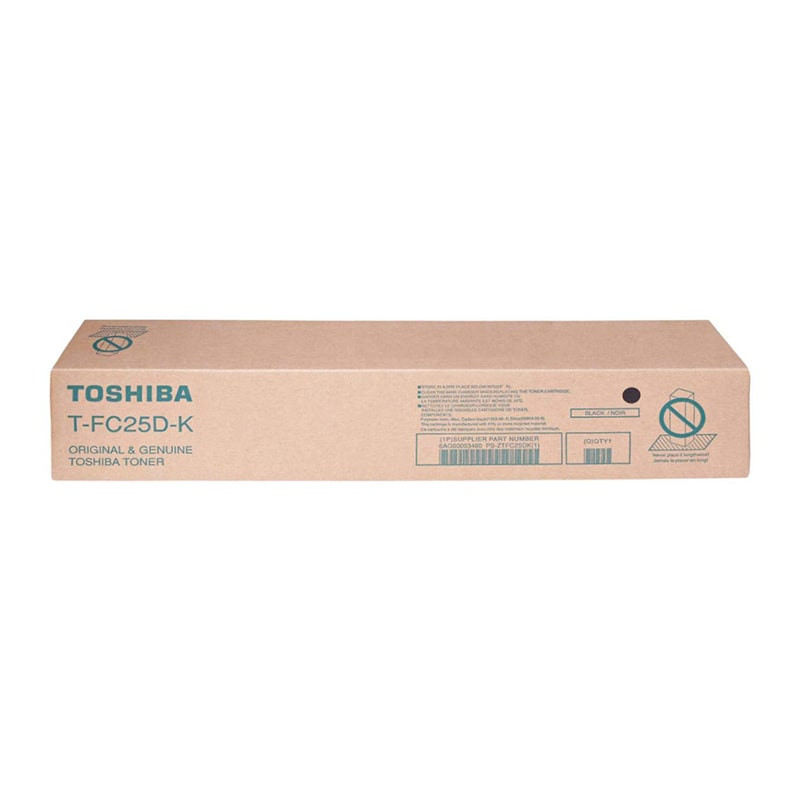 Toshiba TFC25 Black Original Toner Cartridge, T-FC25D-K