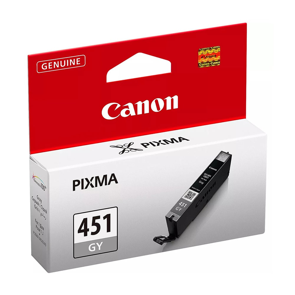 Canon Pixma CLI-451 GY Grey Original Ink Cartridge, 6527B001
