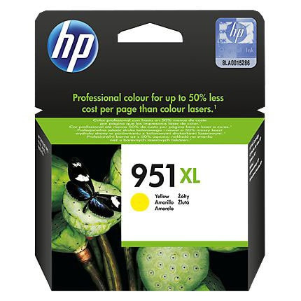 HP 951XL High Yield Yellow Original Ink Cartridge, CN048AE