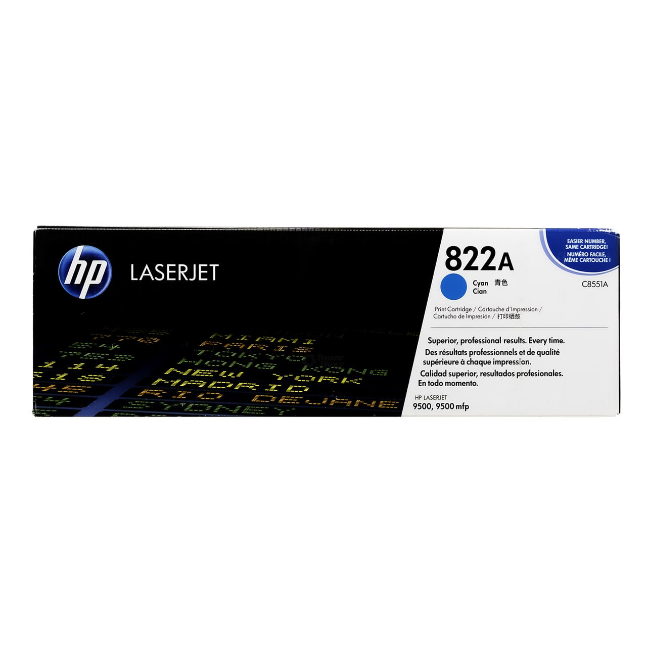 HP 822A Cyan Original LaserJet Toner Cartridge