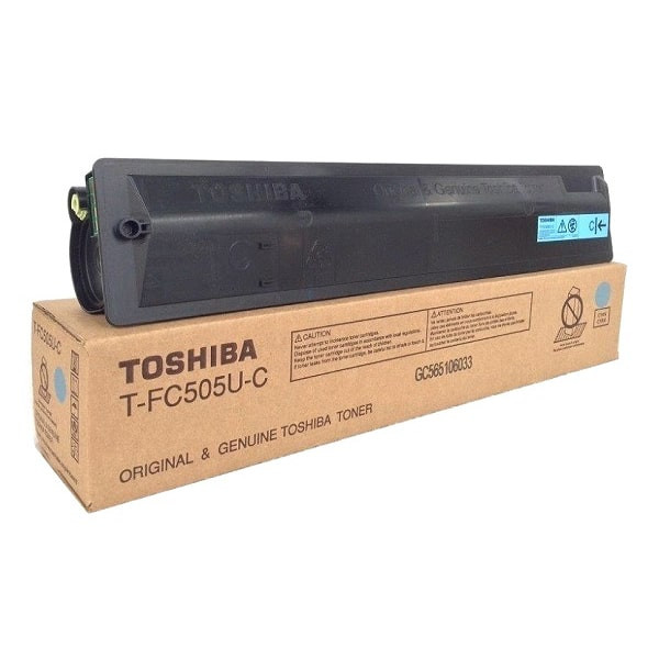 Toshiba TFC505 Cyan Original Toner Cartridge, T-FC505U-C