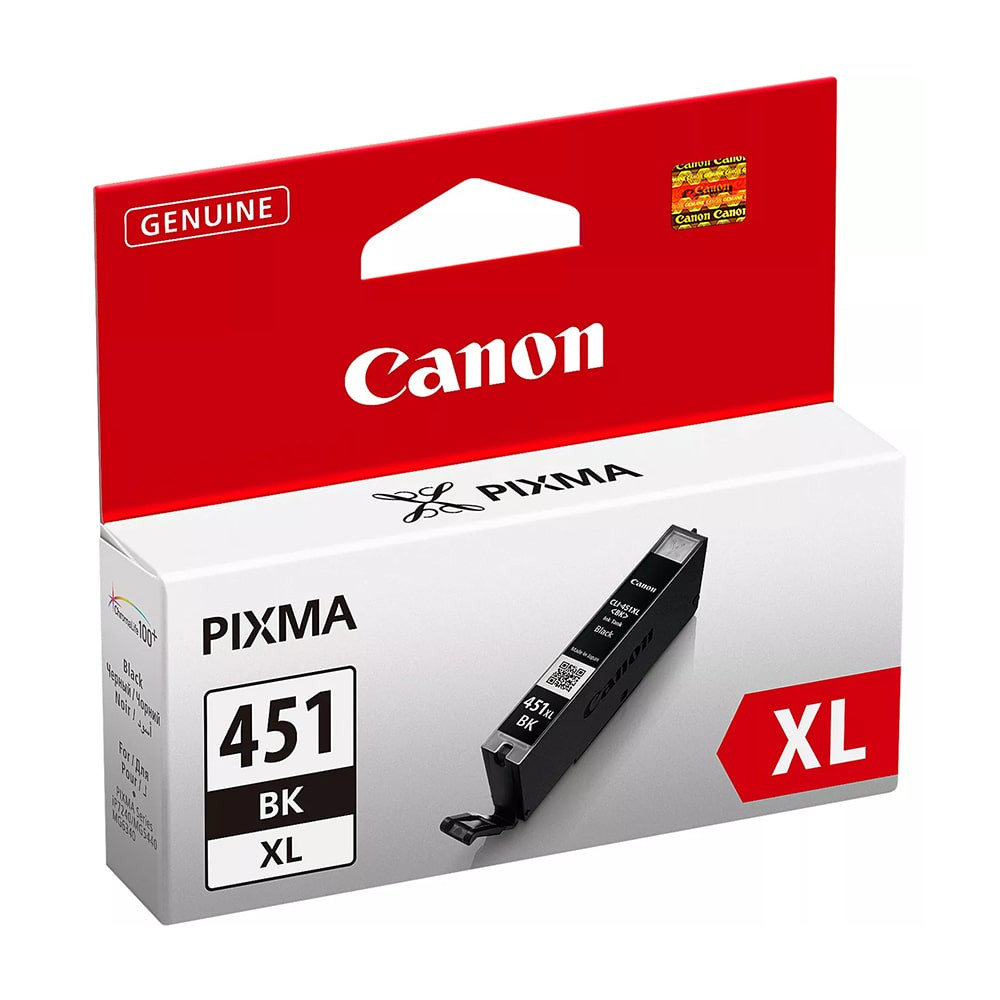 Canon Pixma CLI-451XL BK High Yield Black Original Ink Cartridge, 6472B001