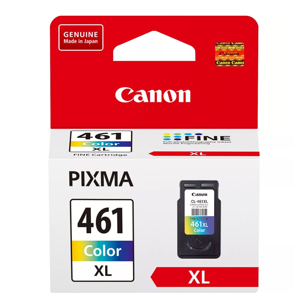 Canon CL-461XL High Yield Tri-Color Original Ink Cartridge, 3728C001