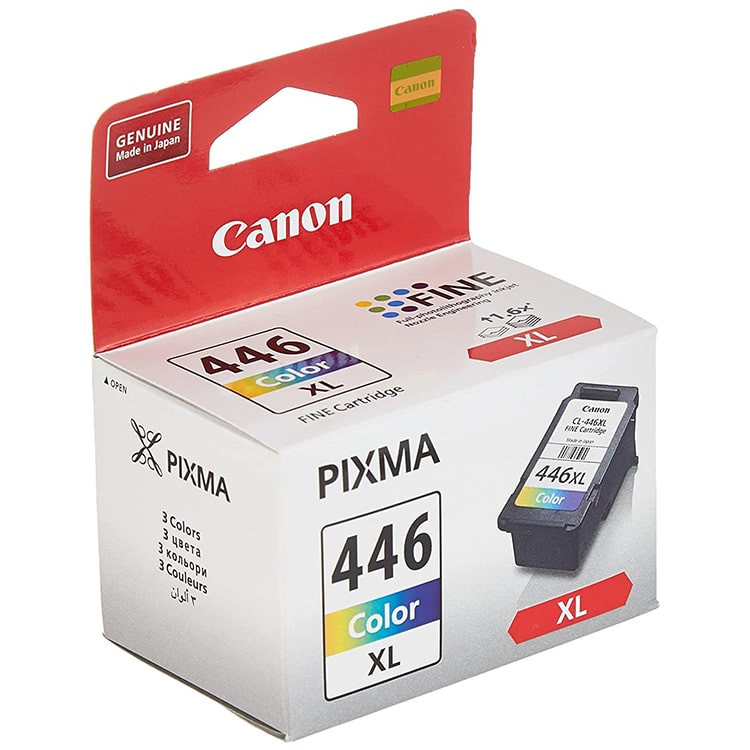 Canon CL-446XL High Yield C/M/Y Tri-Color Original Ink Cartridge, 8284B001
