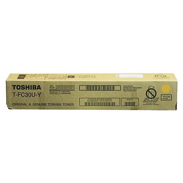 Toshiba TFC30 Yellow Original Toner Cartridge, T-FC30-Y