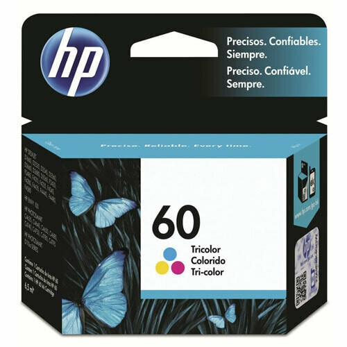 HP 60 Tri-color Original Ink Cartridge, CC643WA
