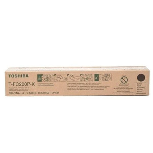 Toshiba TFC200 Black Original Toner Cartridge, T-FC200P-K