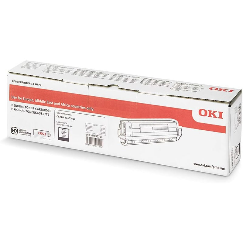 OKI C824/C834/C844 Black Original Toner Cartridge
