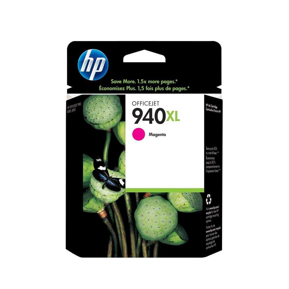 HP 940XL High Yield Magenta Original Ink Cartridge, C4908AE