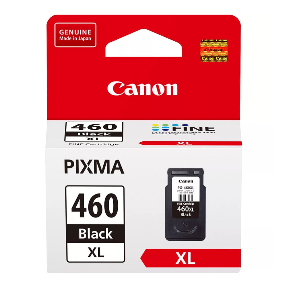 Canon PG-460XL High Yield Black Original Ink Cartridge, 3710C001