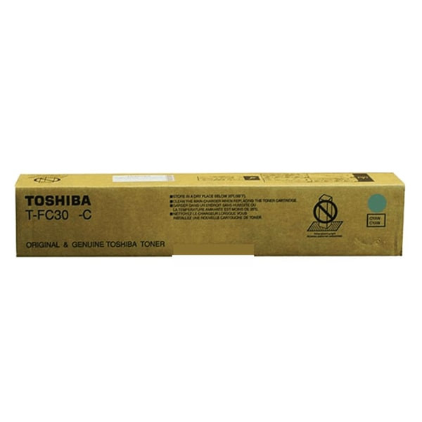 Toshiba TFC30 Cyan Original Toner Cartridge, T-FC30-C