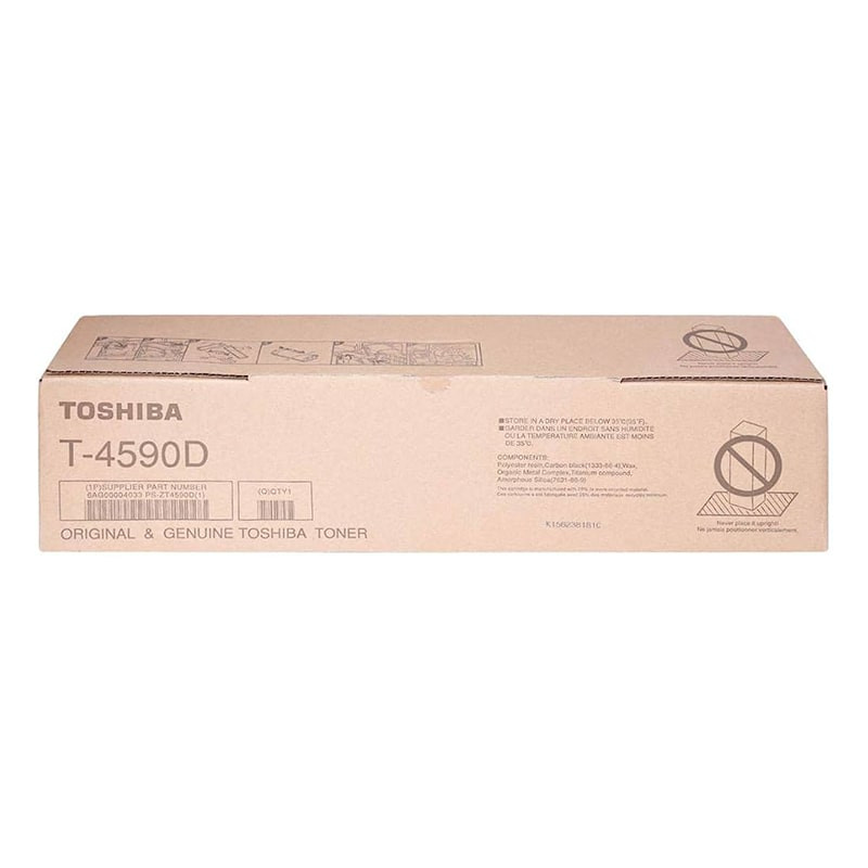 Toshiba T4590 Black Original Toner Cartridge, T-4590D