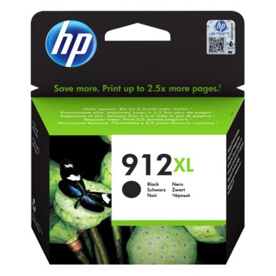 HP 912XL Black Original Ink Cartridge, 3YL84AE
