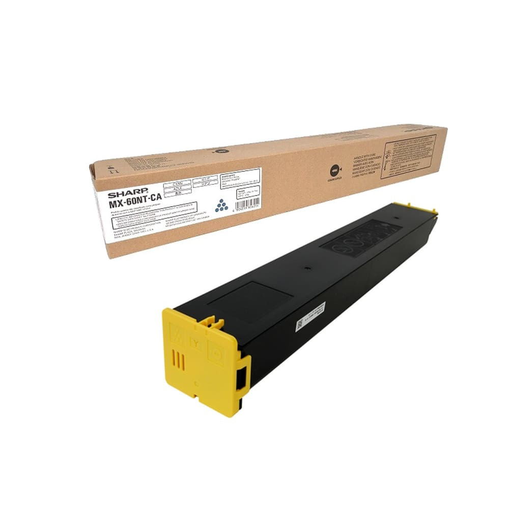 Sharp MX-60NT-YA Yellow Toner Cartridge for  MX-3070N, MX60NTYA
