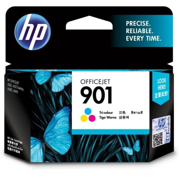 HP 901 Tri-color Original Ink Cartridge, CC656AN