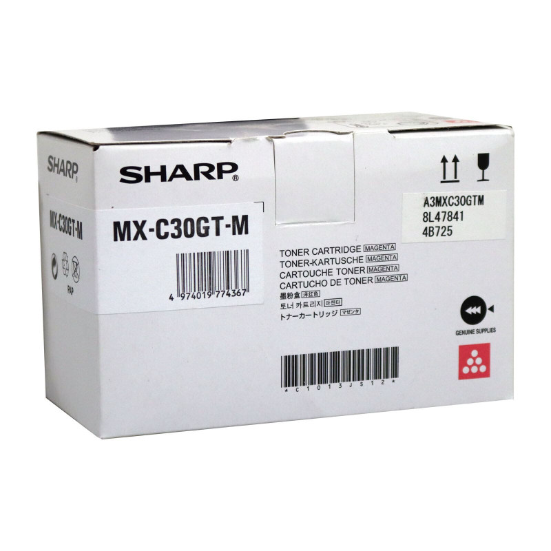 Sharp MX-C30GT Magenta Original Toner Cartridge, MX-C30GT-M