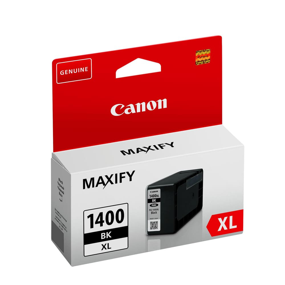 Canon PGI-1400xl High Yield Black Original Ink Cartridge, 9185B001