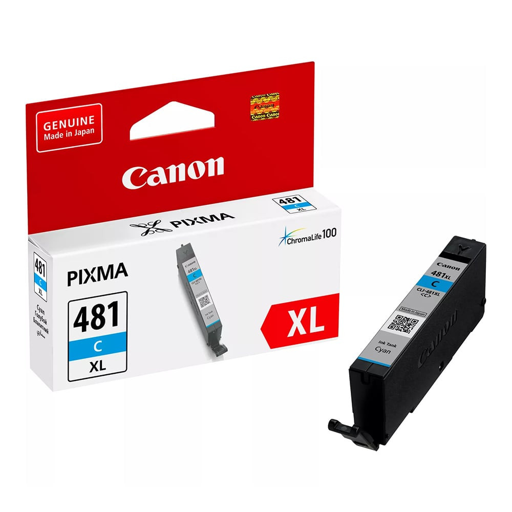 Canon CLI-481C XL Cyan Original Ink Cartridge, 2044C001