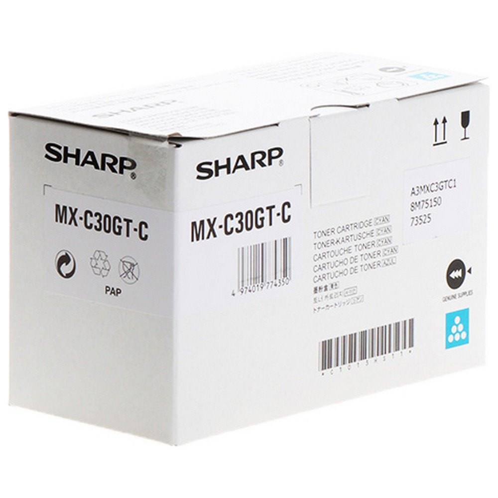 Sharp MX-C30GT Cyan Original Toner Cartridge, MX-C30GT-C